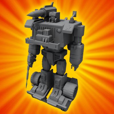 3D Model of Transforming Robot Toy - 3D Render 4